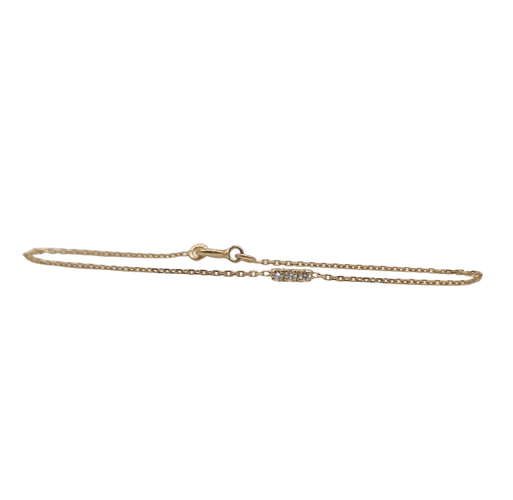 Bracelet Bracelet or jaune 18 carats sertie de diamants 58 Facettes
