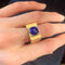 Bague 55 Bague Tank Lapis Lazuli 58 Facettes