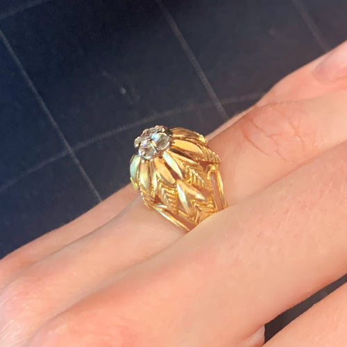 Bague 49 Bague Or jaune Diamant 58 Facettes
