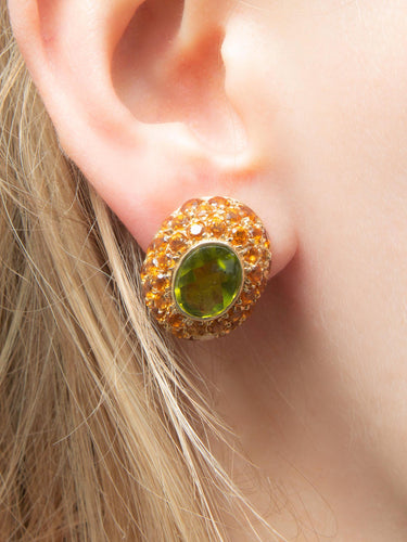 Boucles d'oreilles BOUCLES D'OREILLES OR & CITRINE 58 Facettes 210019