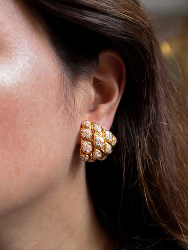 Boucles d'oreilles Clips d’oreilles Or et diamants 58 Facettes 522