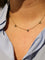 Collier Collier chaîne en or jaune, saphirs bleus 58 Facettes