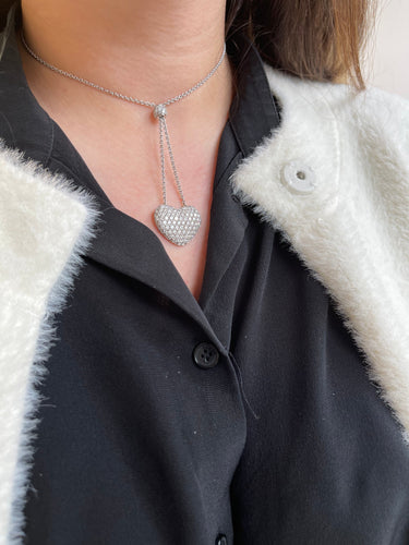 Collier Collier cœur en diamants 58 Facettes 71