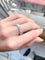 Bague 50 Demi-alliance Or blanc Diamants 58 Facettes