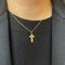 Pendentif Pendentif croix en or et perles fines 58 Facettes 163