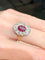 Bague Bague Rubis ovale et Diamants 58 Facettes