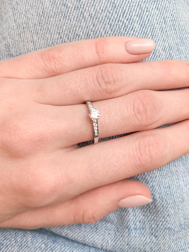 Bague 52 BAGUE SOLITAIRE OR JAUNE 58 Facettes SO240