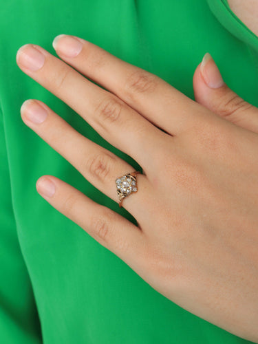 Bague 52 Bague Art Déco Diamants 58 Facettes