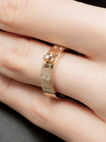 Bague 52 Bague Hermès "Kelly" Or Jaune 58 Facettes 210006