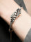 Bracelet Bracelet Jonc Ancien Or Rose, Argent & Diamants 58 Facettes 200001