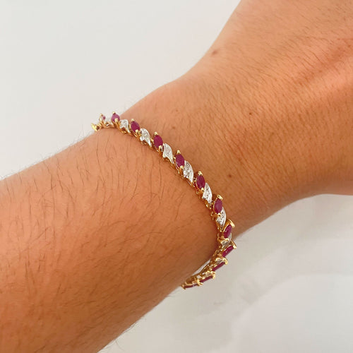 Bracelet Bracelet Ligne Rubis 58 Facettes