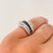 Bague 49 Bague à Pont Saphirs Diamants 58 Facettes