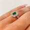 Bague 54 Bague Marguerite Emeraude et diamants 58 Facettes