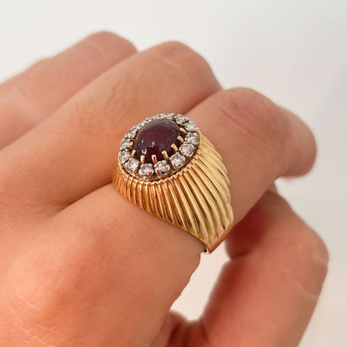 Bague 60 Bague Drapée Rubis 58 Facettes