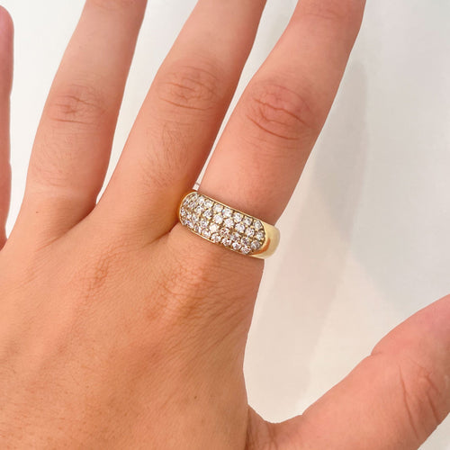 Bague 61 Bague Jonc Diamants 58 Facettes