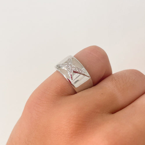 Bague 51 Anneau Etoile MAUBOUSSIN 58 Facettes