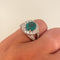 Bague Bague Jonc Emeraude Diamants 58 Facettes