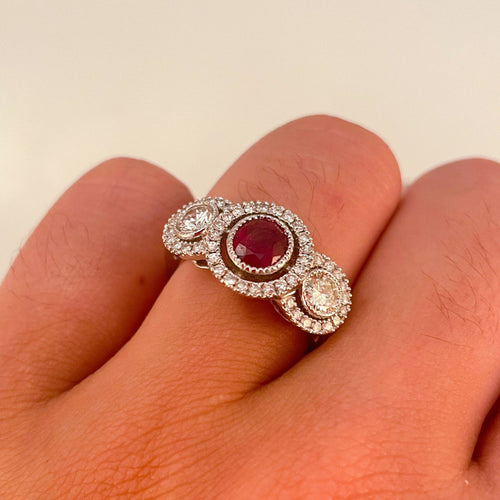 Bague Bague Rubis exceptionnel 58 Facettes 1
