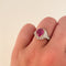 Bague 54 Bague Platine Rubis Diamants 58 Facettes 1