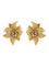 Boucles d'oreilles Hermès - Clips d'oreilles Fleur Or Jaune 58 Facettes