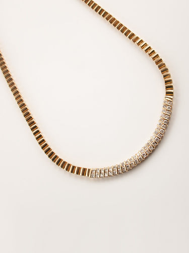 Collier Collier Pavage de diamants et Or Jaune 58 Facettes