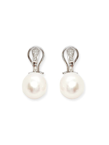 Boucles d'oreilles Isabelle Langlois Boucles d'oreilles Or blanc Diamant 58 Facettes 06208CD
