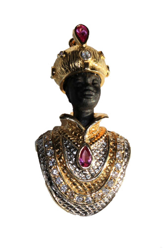 Pendentif Pendentif Moretto Blackamoor de Venise 58 Facettes 374