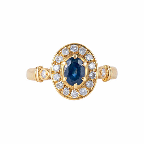Bague 54 Bague Marguerite en or jaune 58 Facettes P5L1