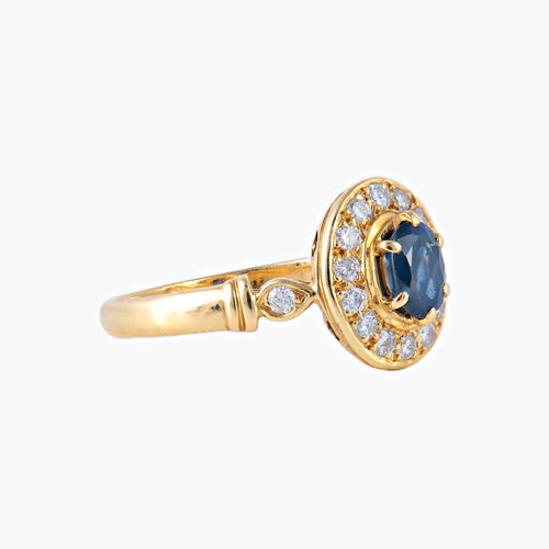 Bague 54 Bague Marguerite en or jaune 58 Facettes P5L1