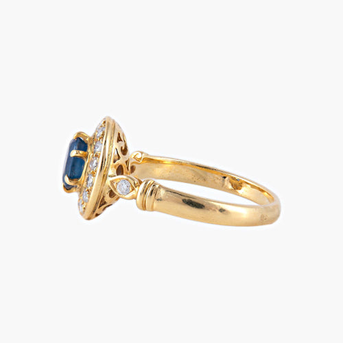 Bague 54 Bague Marguerite en or jaune 58 Facettes P5L1
