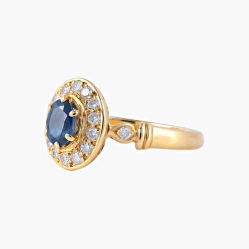 Bague 54 Bague Marguerite en or jaune 58 Facettes P5L1
