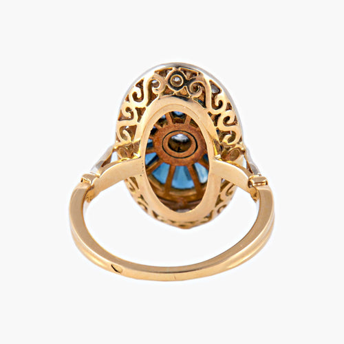 Bague 49.5 Bague années 1930 diamants et saphirs 58 Facettes P3L15