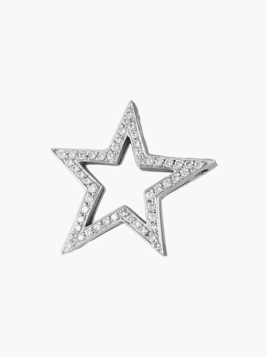 Pendentif Pendentif Etoile Or blanc Diamants 58 Facettes