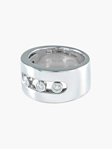 Bague 53 BAGUE OR GRIS - MESSIKA 58 Facettes 422 00191