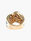 Bague 52 BAGUE ASYMETRIQUE OR JAUNE PAVAGE DIAMANTS 58 Facettes 413 50026