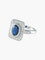 Bague 54 BAGUE  OR BLANC SAPHIR/DIAMANTS 58 Facettes 418 50070
