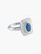 Bague 54 BAGUE  OR BLANC SAPHIR/DIAMANTS 58 Facettes 418 50070
