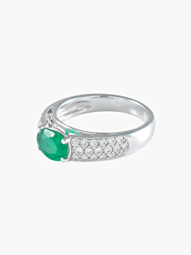 Bague 52.5 BAGUE EMERAUDE ET DIAMANTS 58 Facettes 417 00087