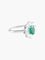 Bague 51 BAGUE MARGUERITE EMERAUDE DIAMANTS 58 Facettes 427 00010