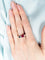 Bague 54 BAGUE RUBIS BERCEAU ET DIAMANTS 58 Facettes 419 50025