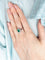 Bague 51 BAGUE MARGUERITE EMERAUDE DIAMANTS 58 Facettes 427 00010