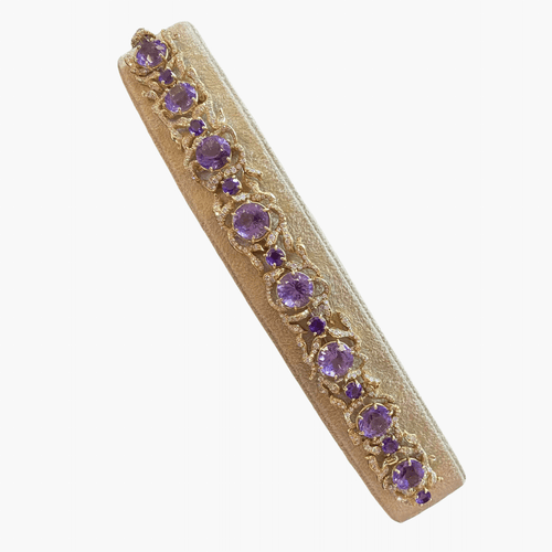 Bracelet Bracelet Améthyste & Diamant par Julius Cohen 58 Facettes CEY24
