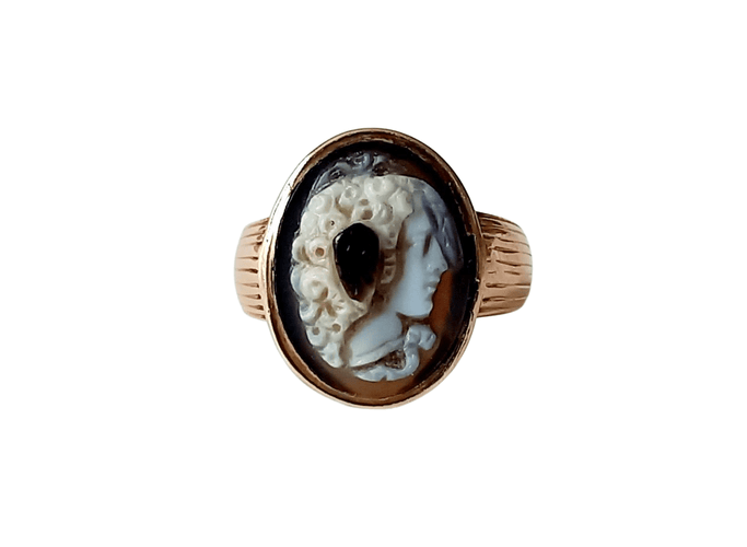Bague 58 Bague Or jaune Camée 58 Facettes