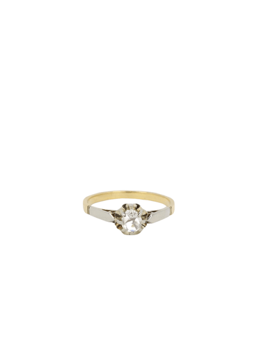 Bague 53.5 Solitaire 2 Ors Diamant 58 Facettes J191