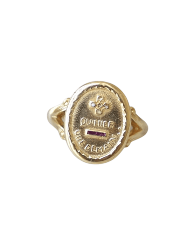 Bague Bague ancienne A.AUGIS 58 Facettes