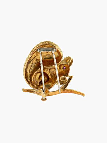 Broche Broche HERMES écureuil 58 Facettes