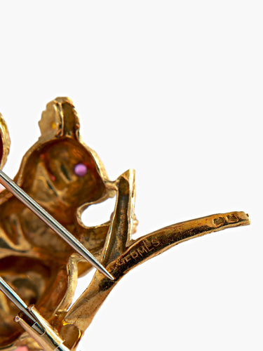 Broche Broche HERMES écureuil 58 Facettes