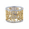 Bague 55 Bague Dentelle bicolore Diamants 58 Facettes
