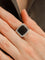 Bague Chevalière Chaumet Or Gris, Diamants et Ebène 58 Facettes