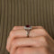 Bague Bague Marguerite Platine Rubis Diamants 58 Facettes 1